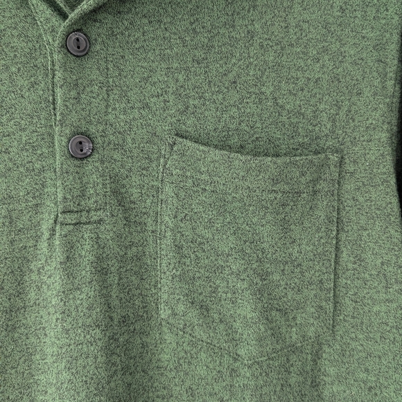 Roots Green Heather Golf Polo In Size M - Picture 4 of 7